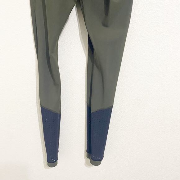 lululemon green mesh zipper high waisted leggings size 2 - Picture 7 of 8